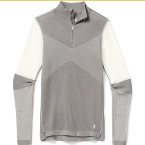 Smartwool Sweaters - Smartwool Intraknit 250 Thermal Colorblock Quarter Zip Base Layer Top Women